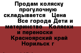 Продам коляску прогулочную, складывается › Цена ­ 3 000 - Все города Дети и материнство » Коляски и переноски   . Красноярский край,Норильск г.